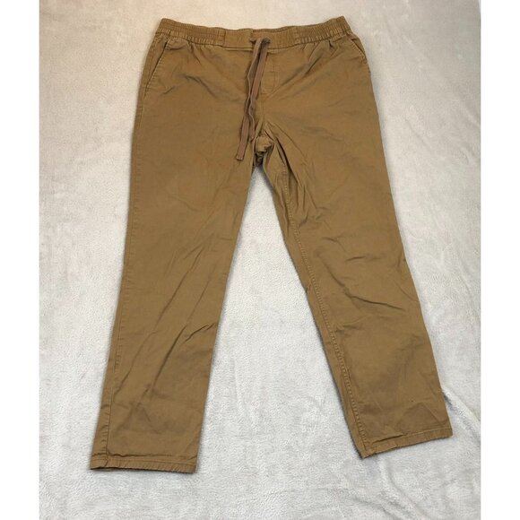 Old Navy Women's Casual Pants Size 12 Brown Drawstring Pull On Straight Travel - Picture 9 of 10